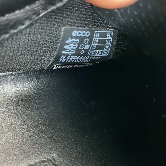 ECCO Mens Woven Leather Sneaker - 10 - Picture 7 of 7